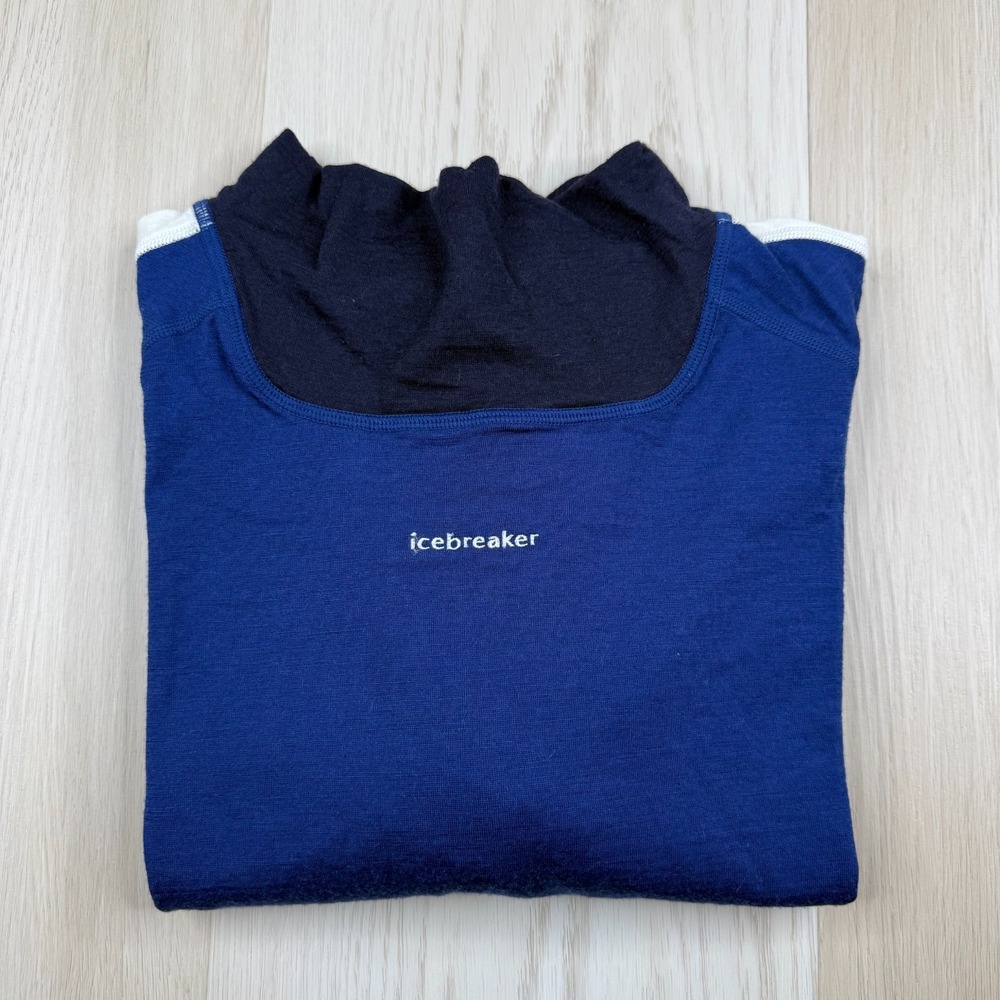 Icebreaker Mens Merino 200 Sonebula Long Sleeve Base Layer High Neck Top Size XL